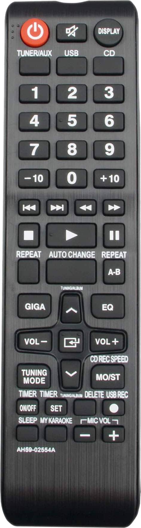 Allimity AH59-02554A Replaced Remote for Samsung Mini Compact System