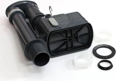 9.5 Inch Rectangular 3 Piece Metro Siphon