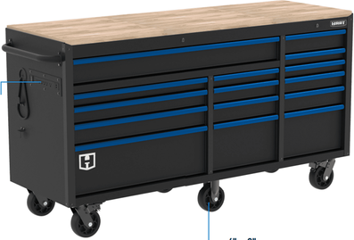 Hart 72-Inch 15-Drawer Mobile Workbench