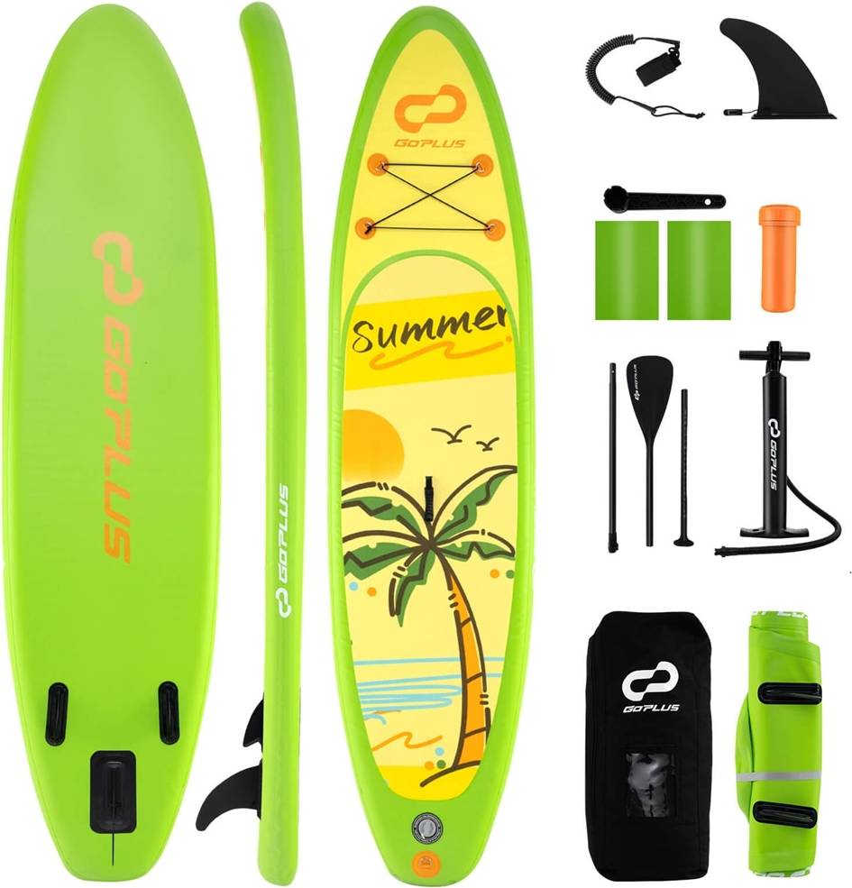 Paddle board Costway Goplus 11 Inch Inflatable SUP Paddle Board