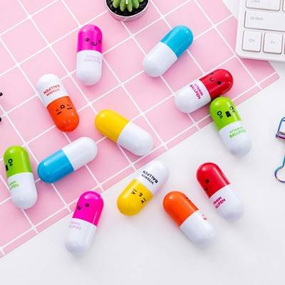 Pills Shaped Pen Retractable Mini Portable