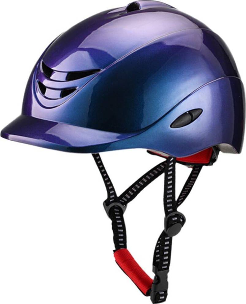 Adjustable Riding Helmet Lightweight Comfortable - Blue Purple