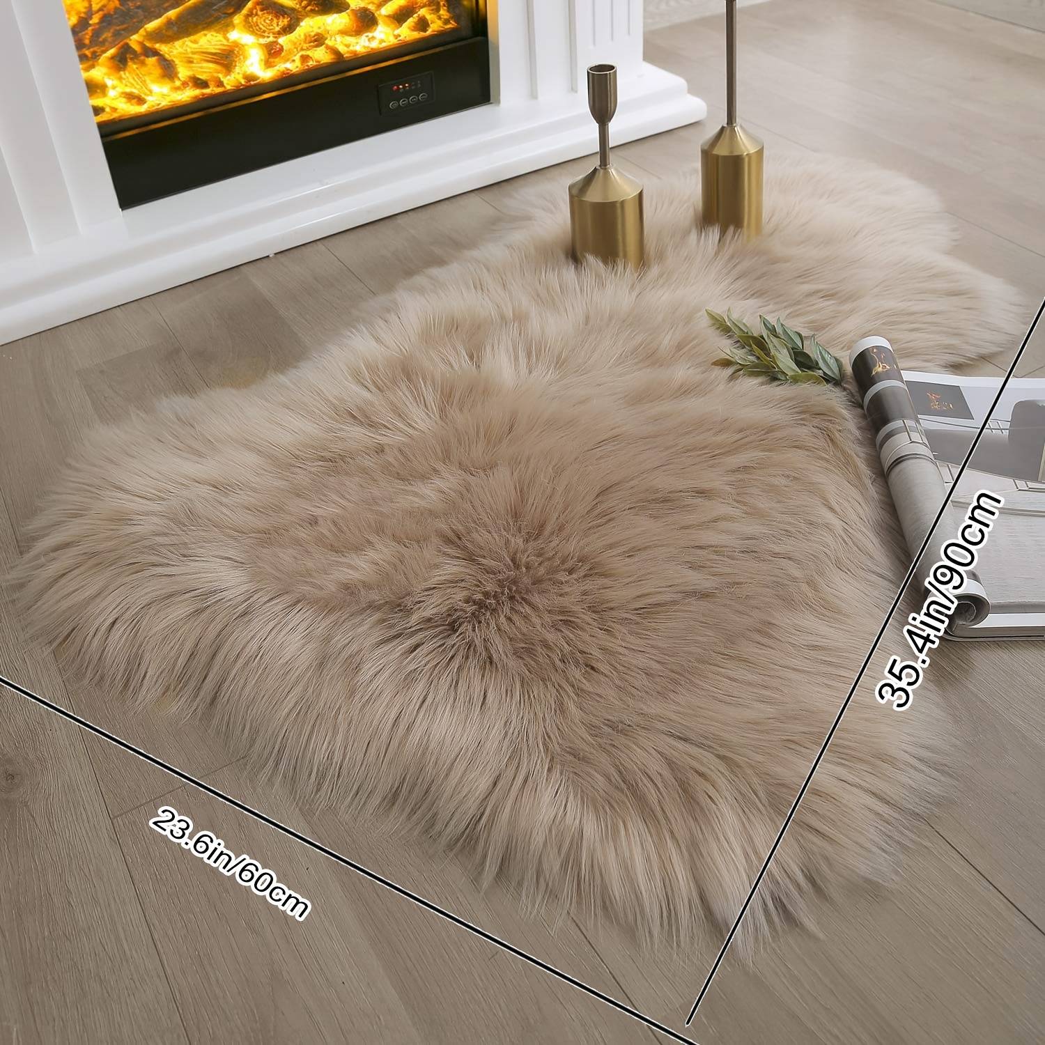 Solid Color Irregular Shaped Mat Rug