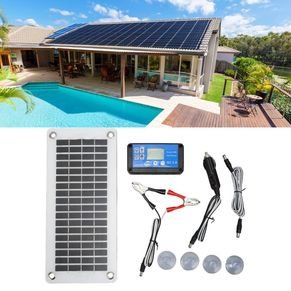 Compact 12V 30W Solar Panel Module