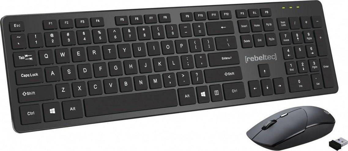 Mouse and keyboard wireless Rebeltec Wireless Keyboard Mouse Set