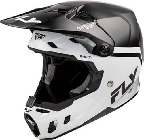 Fly Racing Formula Cc Objective Helmet - Black/White Junior