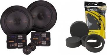 6.5 component speakers Kicker Kicker Kss 6.5 Component Set Rkfr6 Foam Fast Ring