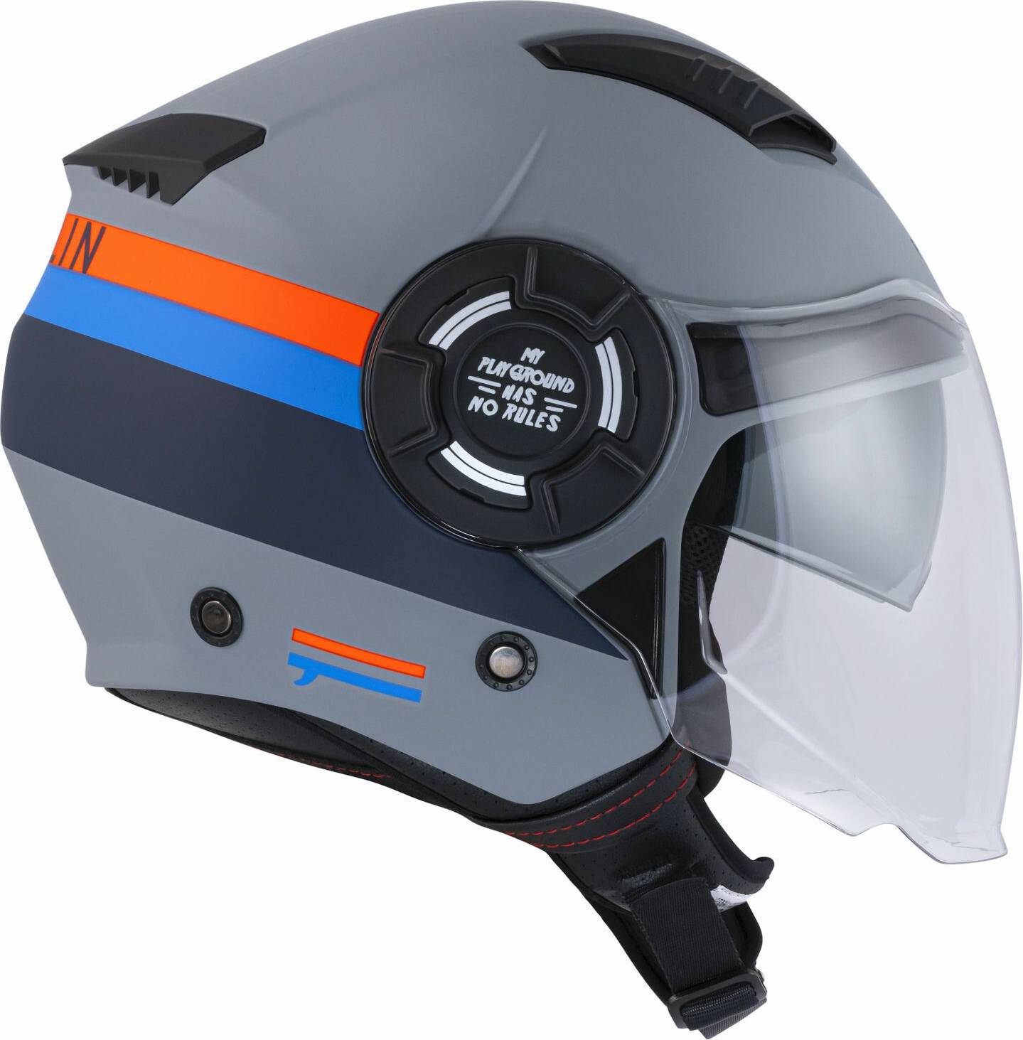 Jet Helmet Pull-In Open Face - Gris
