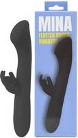 Womens Flutter Rabbit Vibrator - Black