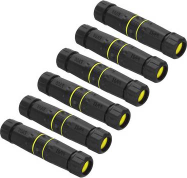 Uxcell Waterproof RJ45 Coupler Dual Head IP68 Cable Connector Pack