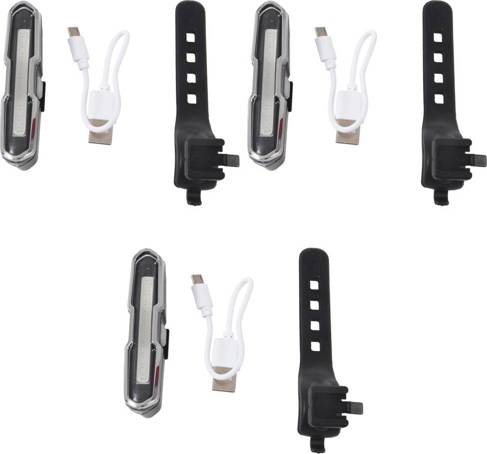 Sans Marque USB LED Bicycle Rear Light 5 Light Mode