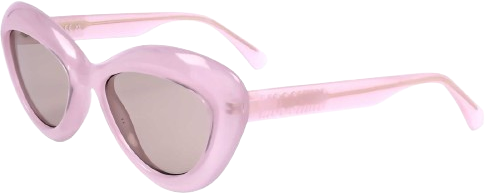 MOS163 S 35J Plast Rosa Cat Eye Solbriller - Rosa Rosa