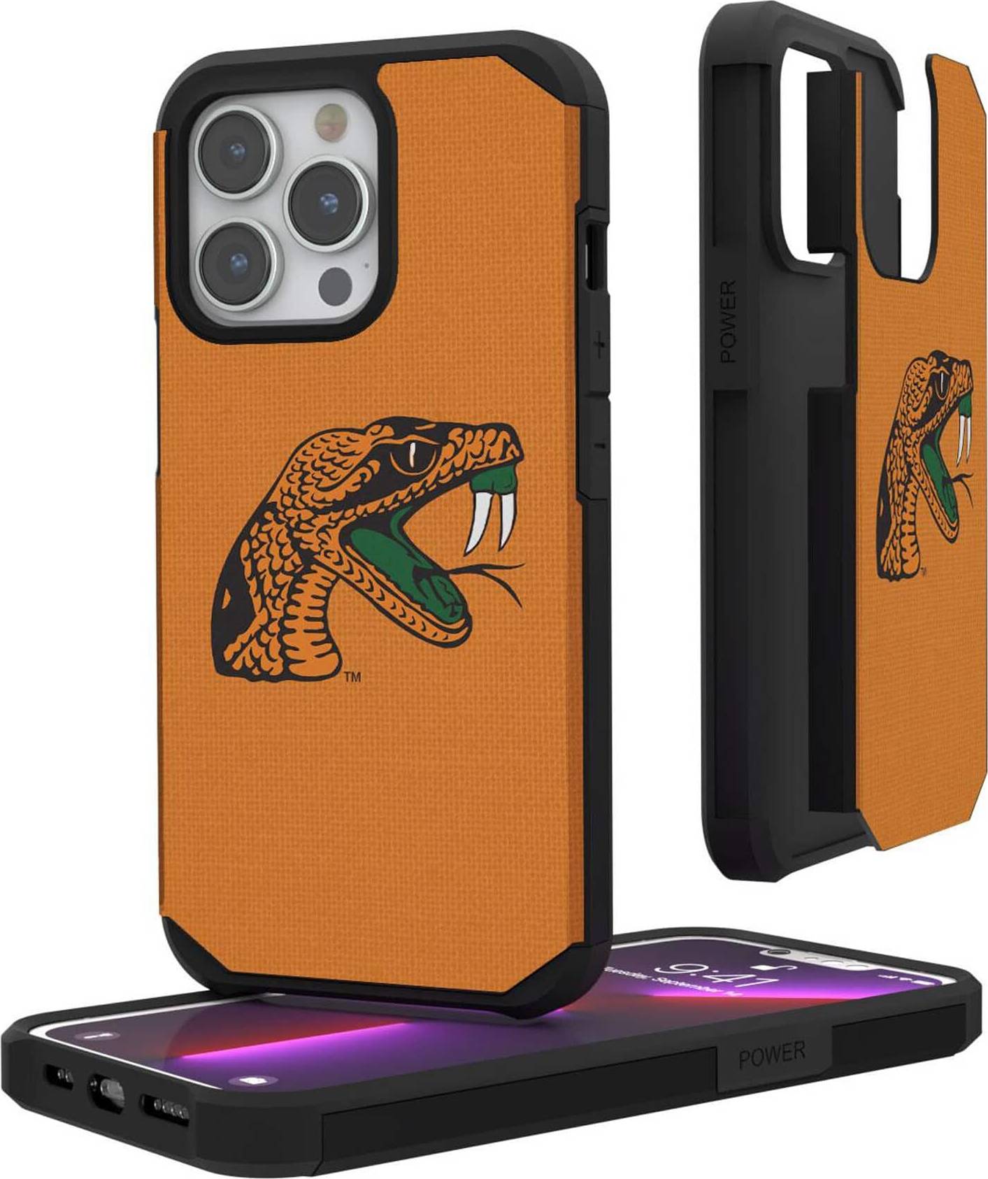 Keyscaper Florida A&M Rattlers iPhone Rugged Case 16 Pro