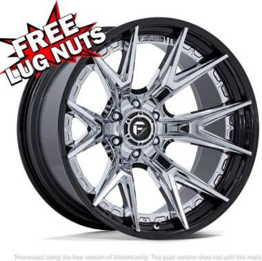22 rim Fuel 22 Inch FC402 Catalyst Chrome Black Wheel Rim