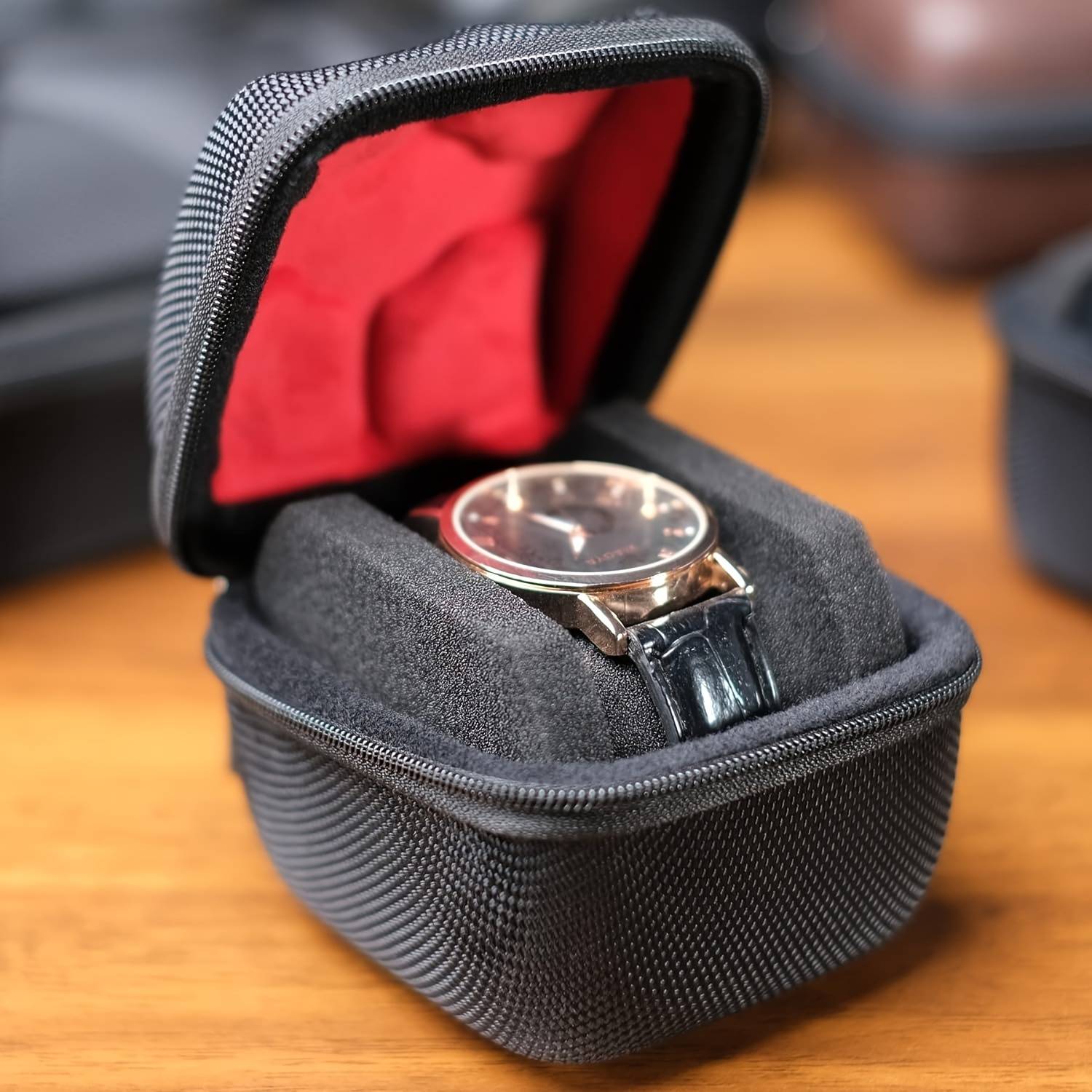 Temu Large Small Watch Box With Hard Shell