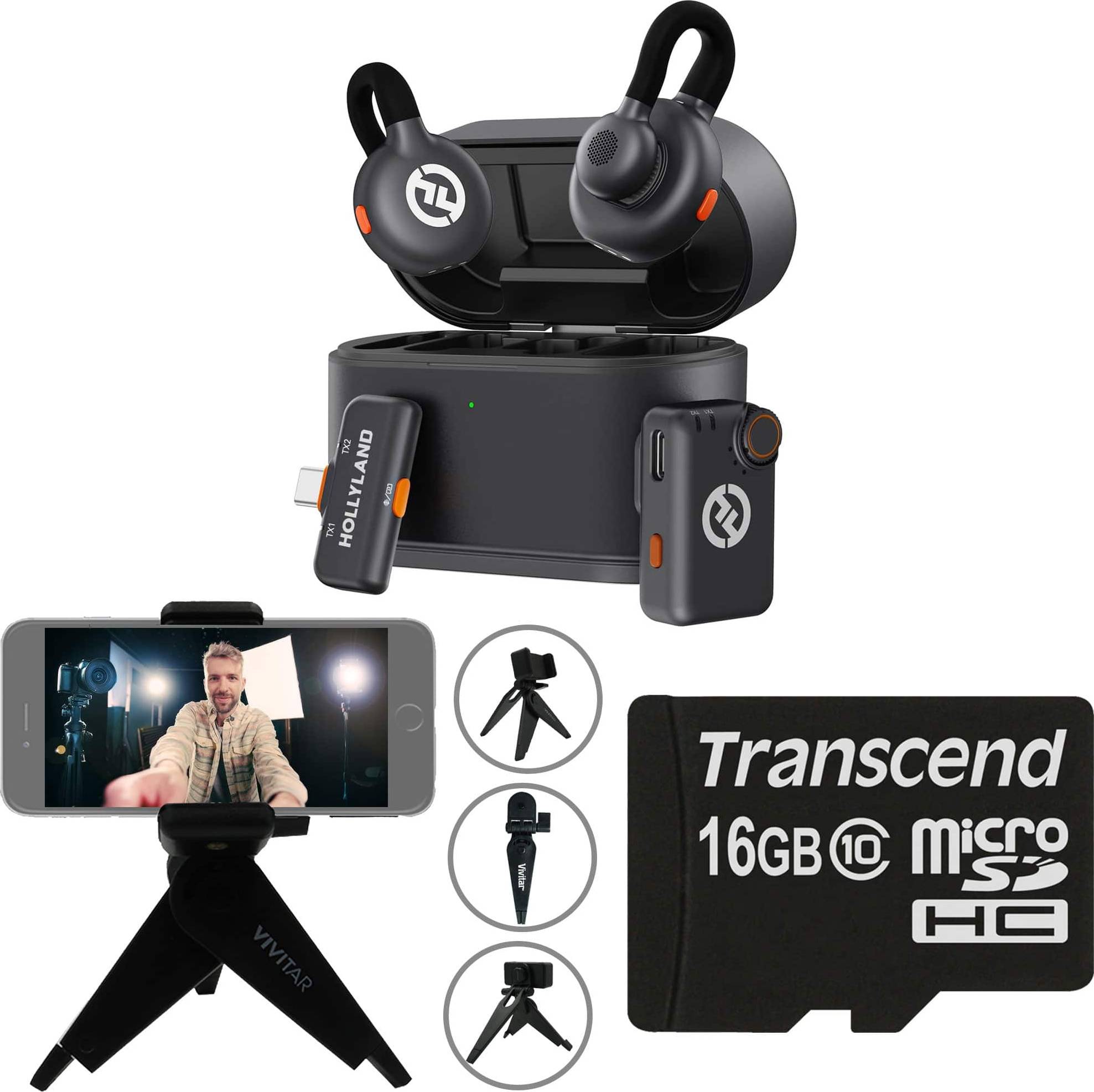 Hollyland lark Hollyland Lark M2S Mini Combo Wireless Microphone System