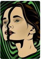Benjamin Portrait Of Woman Designer Rug Natural Large