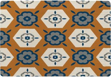 Benjamin Benjamin Tate Design Rust Orange Background