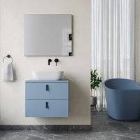 Wall hung vanity unit Invicta Powder Blue Wall Hung Vanity Unit