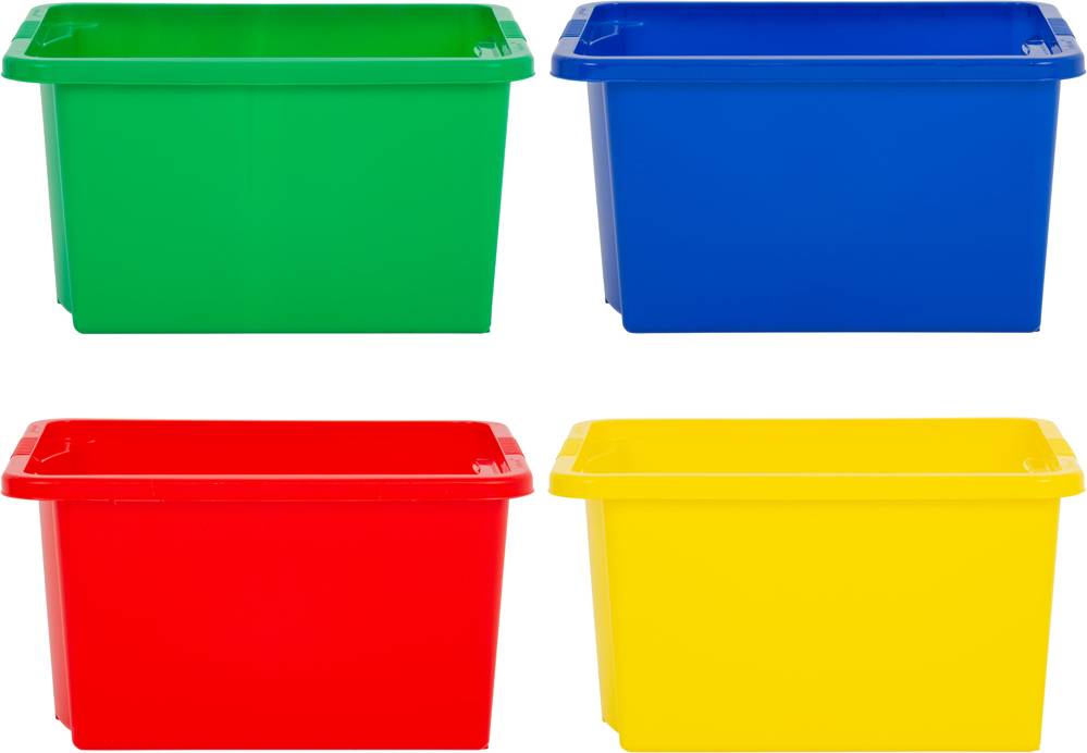 Wham 35L Mixed Stackable 4 Pack Storage Box