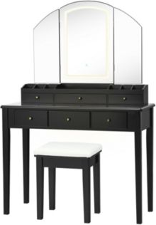 Makeup vanity stool Volenca Vanity Stool Set Dressing Table