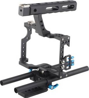 Aluminum Camera Cage Rig With Top Handle