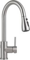 Living and Home Pull-Out Sensor Kitchen Faucet LED Light
