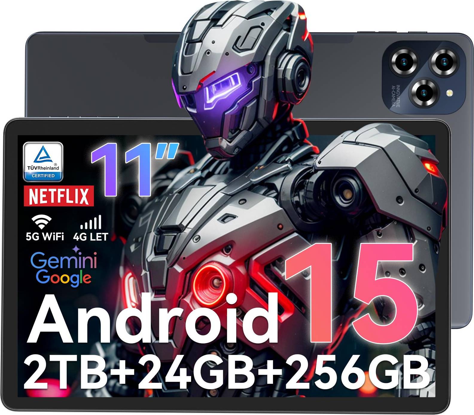 W90 11 Inch Android 15 Tablet