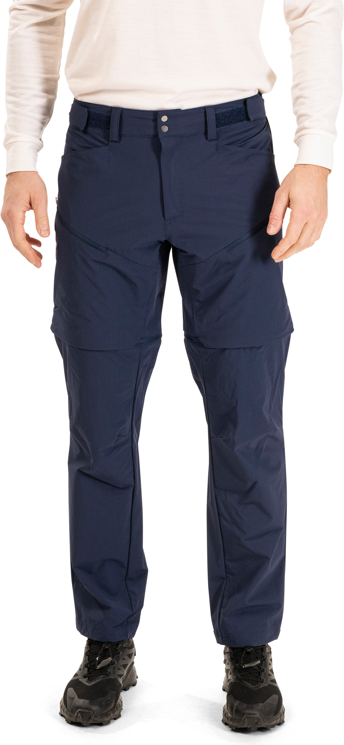 Convertible Zip-Off Softshell Pants - Navy Blue