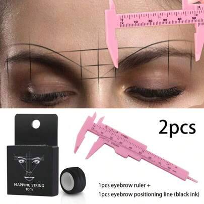 Shein Mini-Size Plastic Eyebrow Measuring Ruler