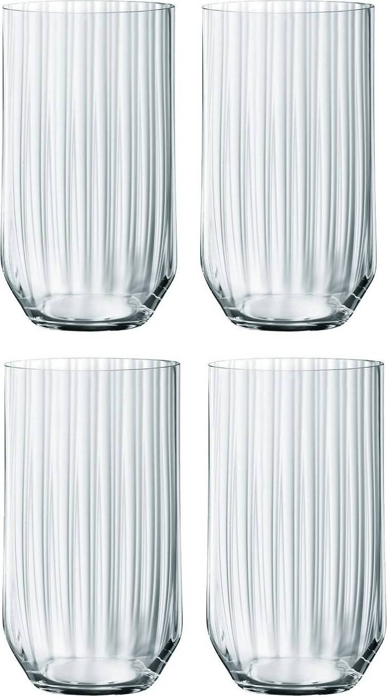 Linear Longdrink 4-pack Transparent