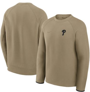 Nike Tech Fleece Raglan Sweatshirt - Olive
