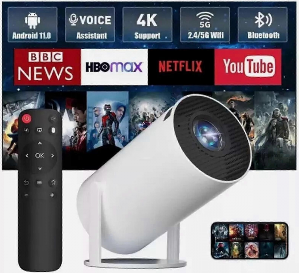 5G 4K Projector Smart HD LED Bluetooth