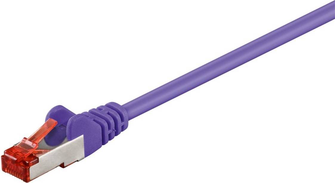 Goobay S/FTP Cat6 RJ45 - RJ45 M-M Purple 2m