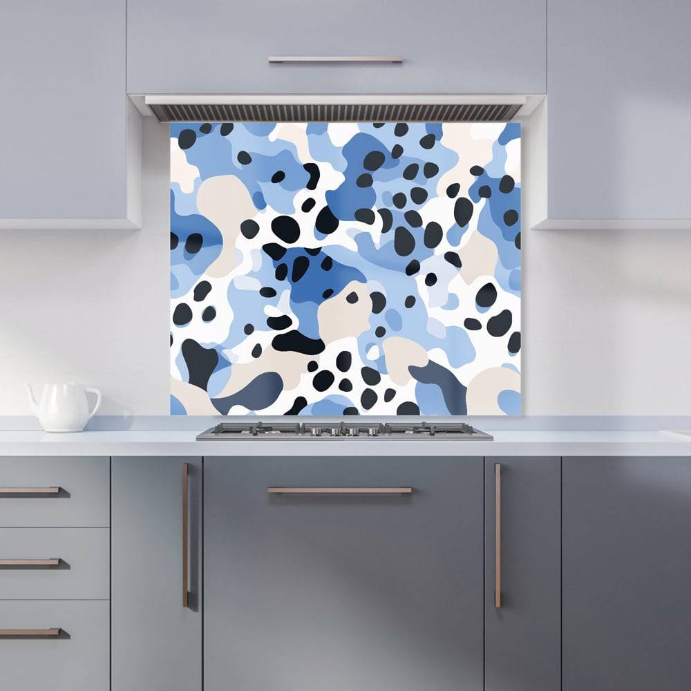 Warren Reed Designer Blue Camouflage Pattern 75 x 90 cm Splash Guard