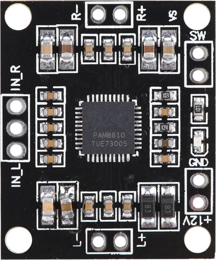 12V 15W Class D Stereo Audio Amplifier Module