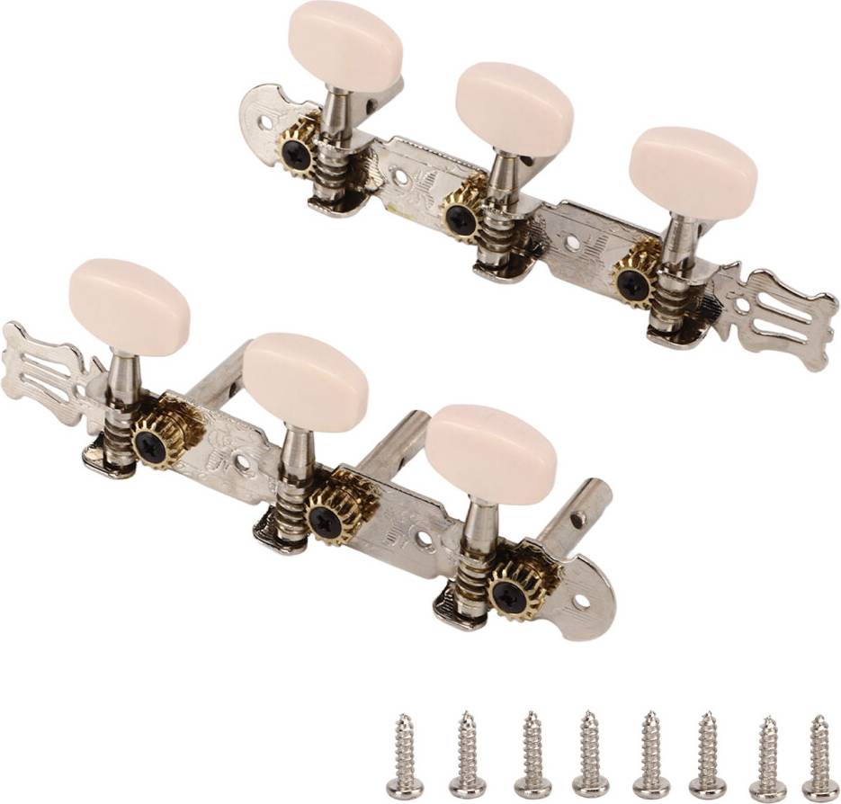 2Pcs String Tuning Key 3L Metal Cream