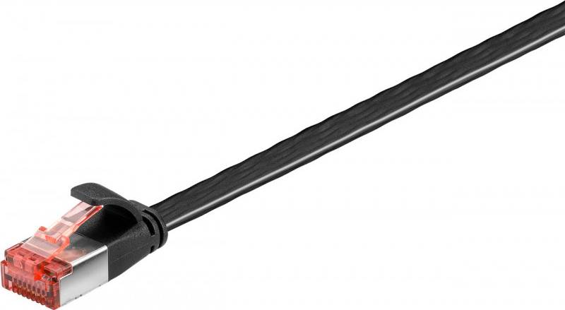 Goobay Flat Cat6 U/FTP RJ45 - RJ45 M-M Black 3m