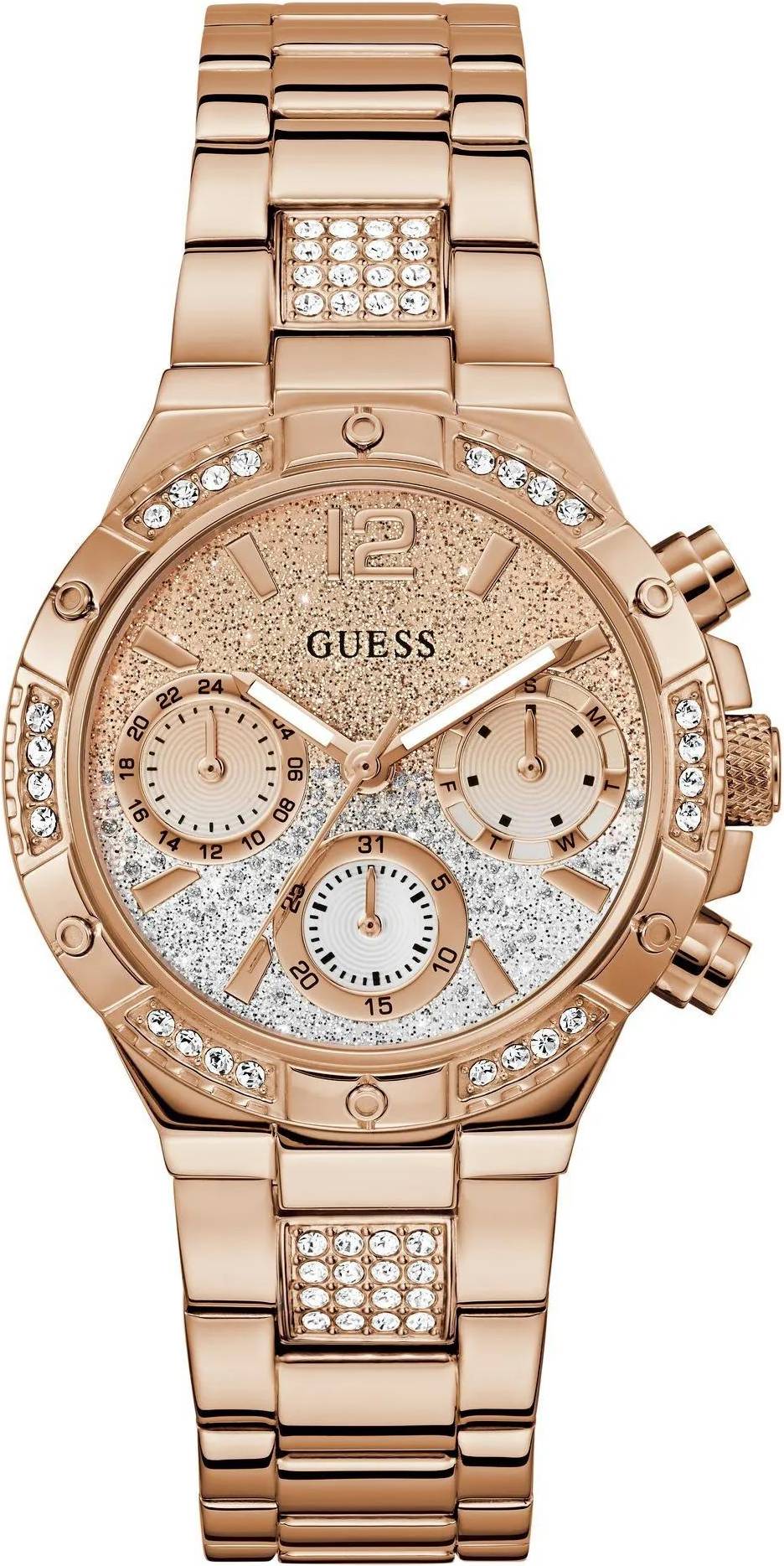 Guess Multi-Function Crystal Watch 39 Mm