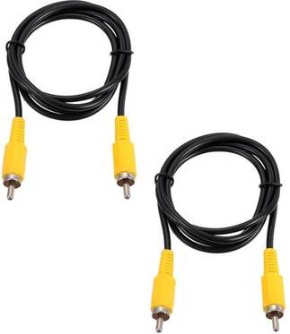 2pcs 3.3ft Rca Audio Subwoofer Cable