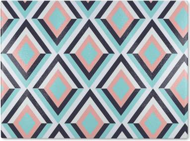 Benjamin Benjamin Tate Design Geometric Pattern Glass One Size Chopping Board