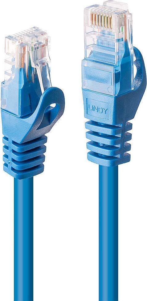 Lindy Cat.6 U/UTP RJ45 - RJ45 CCA M-M Blue 10m
