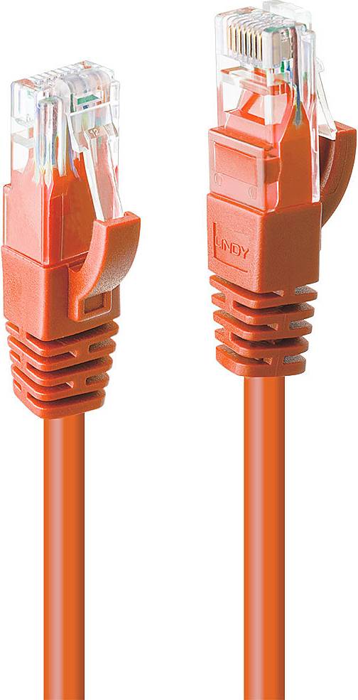 Lindy Cat.6 U/UTP RJ45 - RJ45 Copper M-M Orange 10m