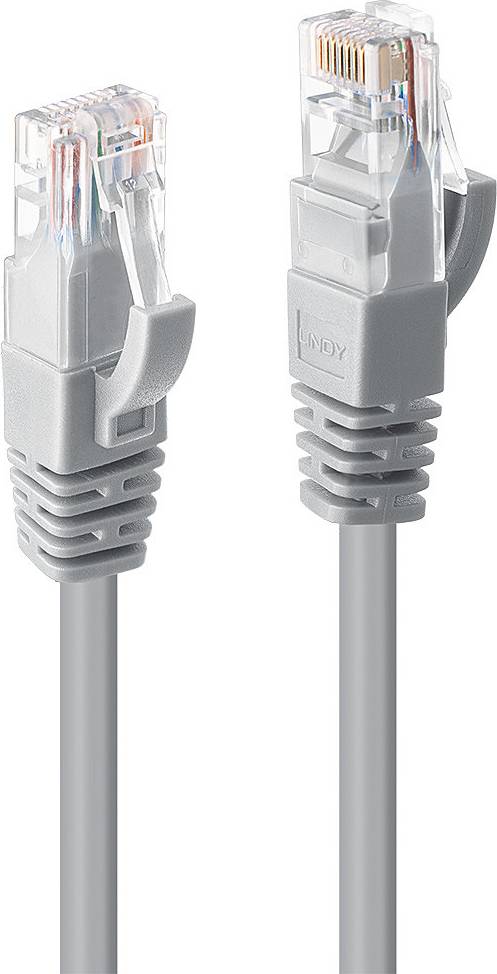 Lindy Cat.6 U/UTP RJ45 - RJ45 Copper M-M Grey 10m