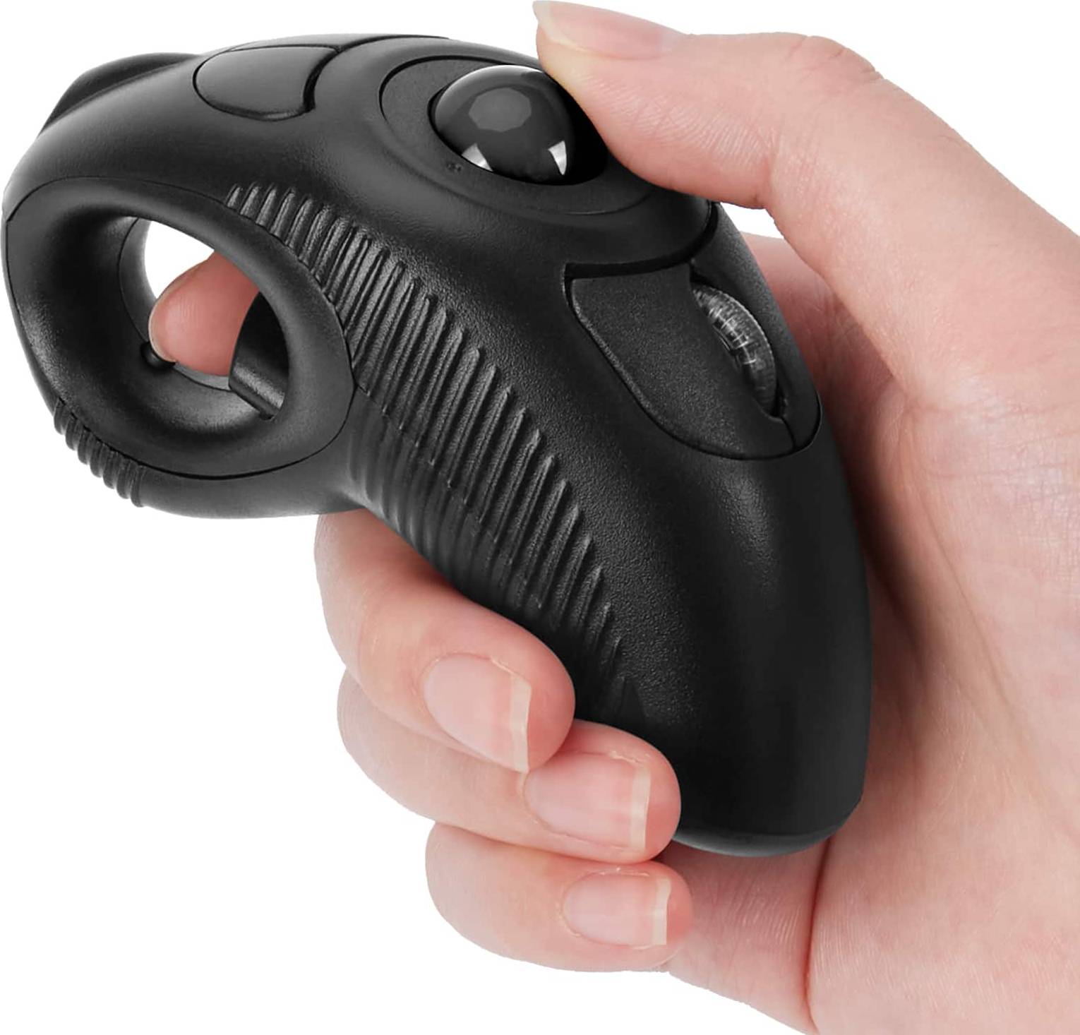 Wireless USB Handheld Finger Trackball Mouse