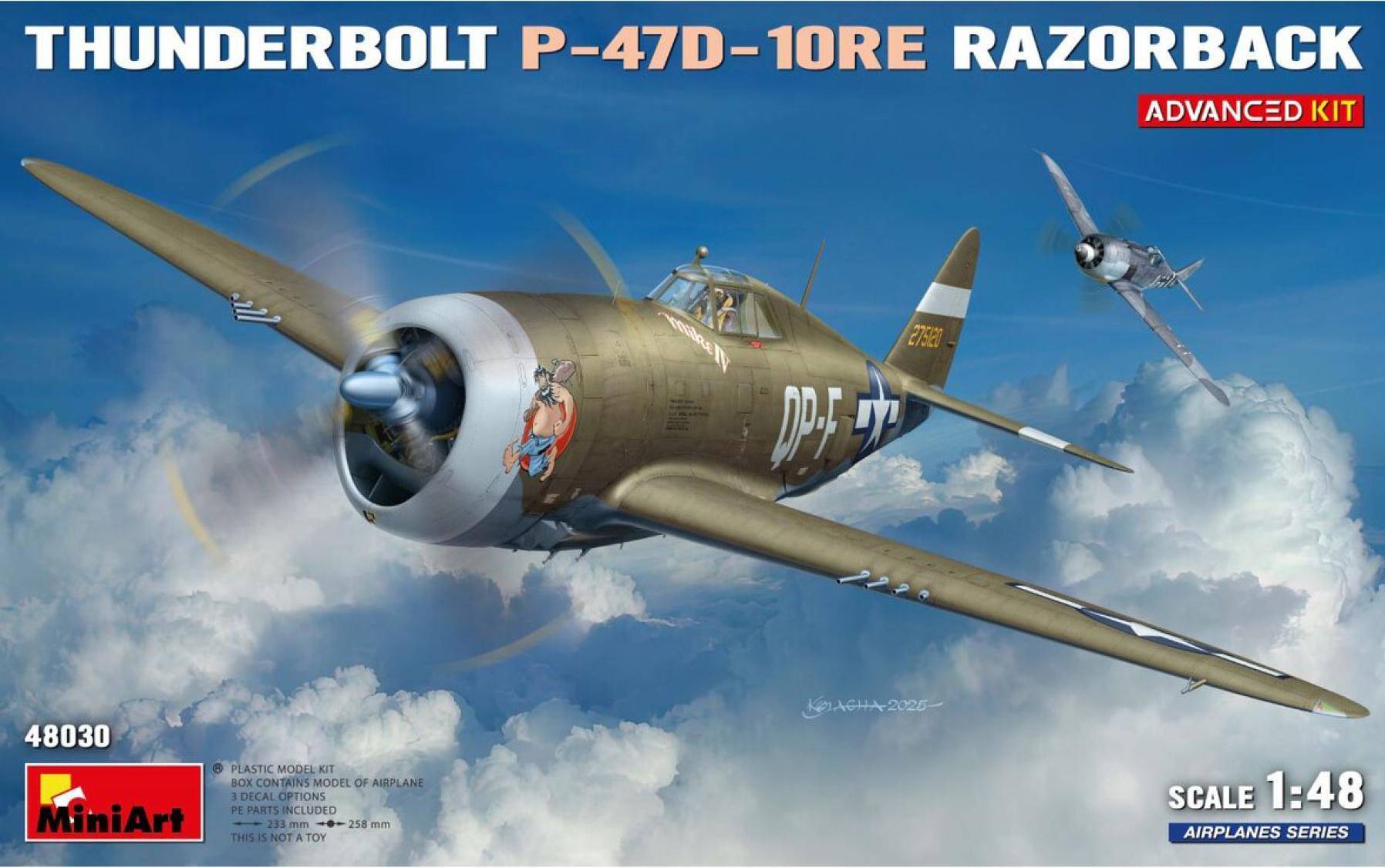 Miniart Thunderbolt P-47D-10RE Razorback Advanced Model Kit