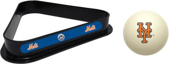 Imperial New York Mets Cue Ball Rack Set