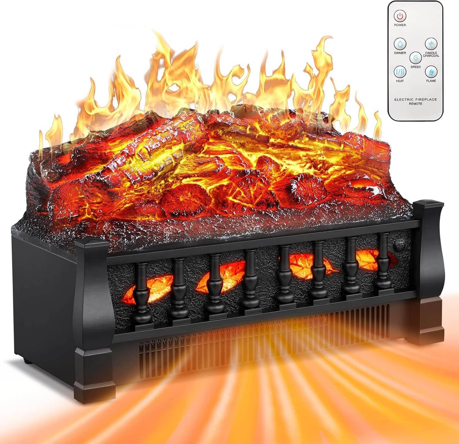Electric fireplace insert ZAFRO 20 Inch Electric Fireplace Insert Log Set