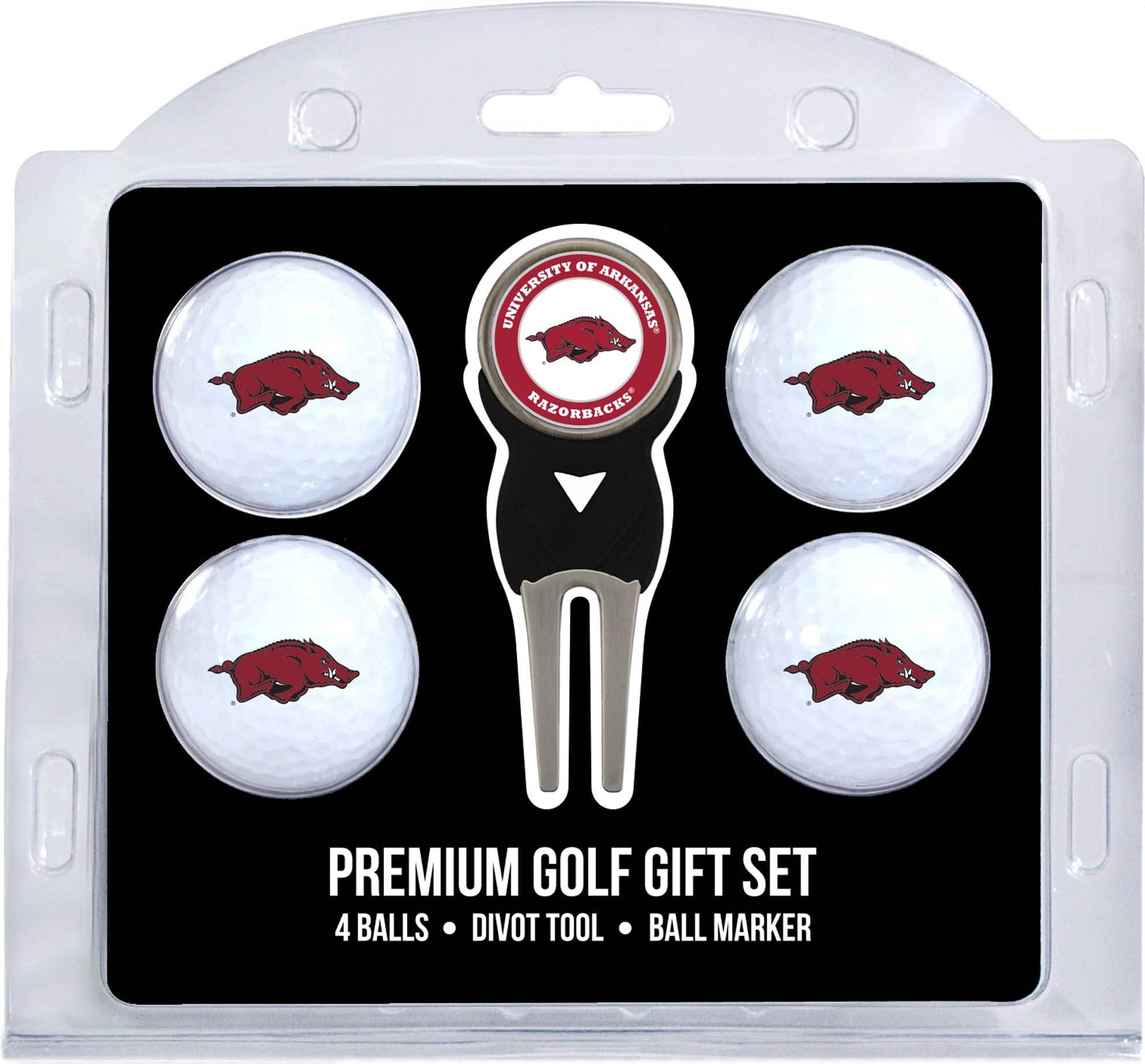 Team Golf Arkansas Razorbacks 4-Ball Gift Set