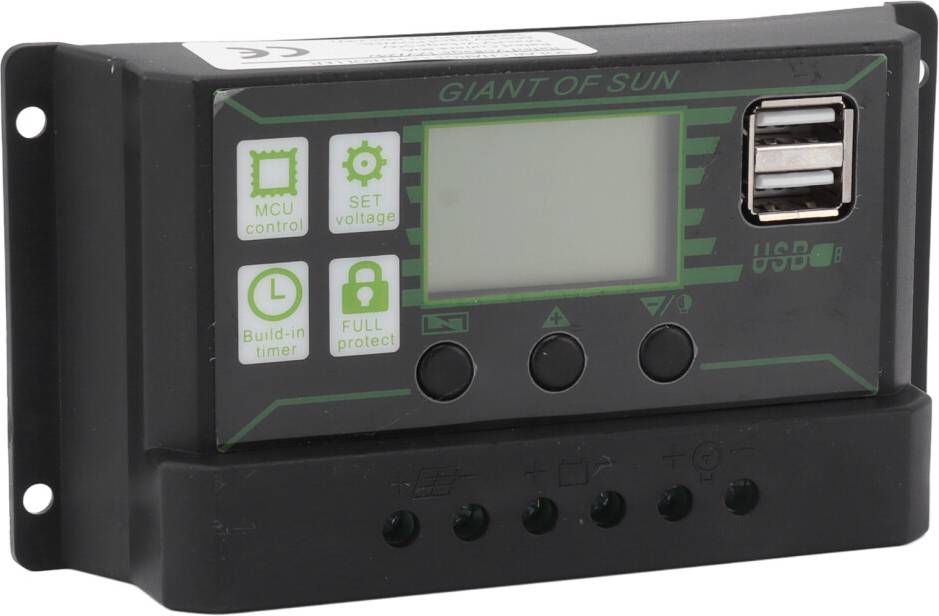 Versatile 200A Solar Controller LCD Dual USB